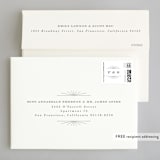 "Art Deco Border" - Gloss-Press® Wedding Invitations in Crystal by Hooray Creative - FREE Recipient Addressing