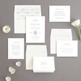 "Art Deco Border" - Gloss-Press® Wedding Invitations in Crystal by Hooray Creative - Invitation Suite