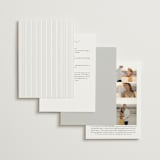 "Blooming Peonies" - Gloss-Press® Wedding Invitations in Mist by Amy Ngo - Back of Card Options