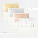 "Starry Sky" - Gloss-Press® Wedding Invitations in Iridescent by Phrosné Barwood - Envelope Liner Options