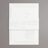 "Starry Sky" - Gloss-Press® Wedding Invitations in Iridescent by Phrosné Barwood - Assembled