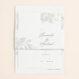 "Idyllic" - Gloss-Press® Wedding Invitations in The Pearl by Design Lotus - Assembled with Belly Band