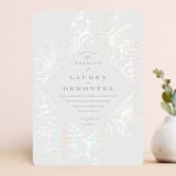 "Beautiful Bouquet" - Gloss-Press® Wedding Invitations in Cathedral by Jennifer Postorino - Front