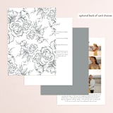 "Beautiful Bouquet" - Gloss-Press® Wedding Invitations in Cathedral by Jennifer Postorino - Back of Card