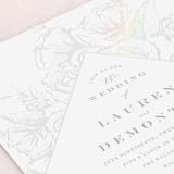 "Beautiful Bouquet" - Gloss-Press® Wedding Invitations in Cathedral by Jennifer Postorino - Close-Up