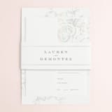 "Beautiful Bouquet" - Gloss-Press® Wedding Invitations in Cathedral by Jennifer Postorino - Assembled