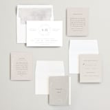 "Chic Wreath" - Gloss-Press® Wedding Invitations in Cloud by Kelly Schmidt - Invitation Suite