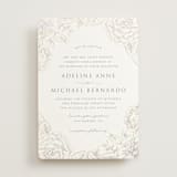 "Au Jardin" - Gloss-Press® Wedding Invitations in Opal by Rochelle Renee - Front