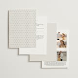 "Au Jardin" - Gloss-Press® Wedding Invitations in Opal by Rochelle Renee - Back of Card Options