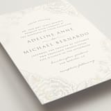 "Au Jardin" - Gloss-Press® Wedding Invitations in Opal by Rochelle Renee - Detail