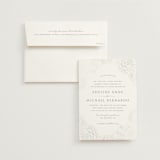 "Au Jardin" - Gloss-Press® Wedding Invitations in Opal by Rochelle Renee - Invitation with Envelope