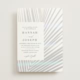 "Pristine" - Gloss-Press® Wedding Invitations in Pearl by Robin Ott - Front