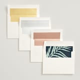 "Pristine" - Gloss-Press® Wedding Invitations in Pearl by Robin Ott - Envelope Liner Options