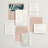 "Pristine" - Gloss-Press® Wedding Invitations in Pearl by Robin Ott - Invitation Suite