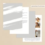 "Halcyon" - Gloss-Press® Wedding Invitations in Snow by Leah Bisch - Back of Card