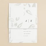 "Halcyon" - Gloss-Press® Wedding Invitations in Snow by Leah Bisch - Assembled