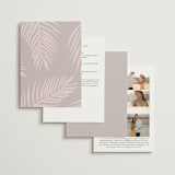 "Palm Vibes" - Gloss-Press® Wedding Invitations in Porcelain by Pixel and Hank - Back of Card Options