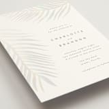 "Palm Vibes" - Gloss-Press® Wedding Invitations in Porcelain by Pixel and Hank - Detail
