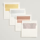 "Palm Vibes" - Gloss-Press® Wedding Invitations in Porcelain by Pixel and Hank - Envelope Liner Options
