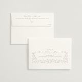 "Clarity" - Gloss-Press® Wedding Invitations in Cloud by Ana Sharpe - FREE Recipient Addressing