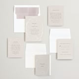 "Kumamoto" - Gloss-Press® Wedding Invitations in Pearl by Ani Somi - Invitation Suite