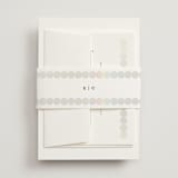 "Pearls" - Gloss-Press® Wedding Invitations in Silk by mo kelley - Assembled with Belly Band