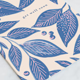 "Painted Texture Leaves" - Single Greeting Cards in Heather by Alethea and Ruth - Close-Up