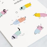 "Pupscription" - Single Greeting Cards in Snow by Catherine Culvenor - Close-Up