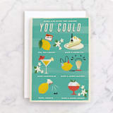 "Lemon options" - Single Greeting Cards in Mint by Ana de Sousa - Front