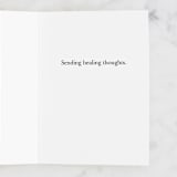 "Get Well Soon Branches" - Single Greeting Cards in Mint by Ilze Lucero - Interior