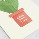 "Prickly" - Single Greeting Cards in Lime by The Carillos - Close-Up