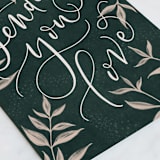 "A Note of Love" - Single Greeting Cards in Forest by Ink Moth Creative - Close-Up