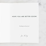 "positive vibes" - Single Greeting Cards in Lavender by Karidy Walker - Customizable Interior Example