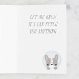 "Ruh Roh" - Single Greeting Cards in Pond by Itsy Belle Studio - Interior