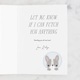 "Ruh Roh" - Single Greeting Cards in Pond by Itsy Belle Studio - Customizable Interior Example