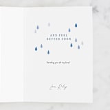 "Love Bandaid" - Single Greeting Cards in Periwinkle by Paper Raven Co. - Customizable Interior Example