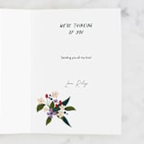 "Basket of flowers" - Single Greeting Cards in Forest by Yuliya Evseeva - Customizable Interior Example