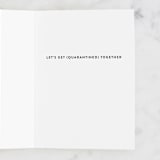 "Netflix and Chill" - Single Greeting Cards in Bright Blue by Hooray Creative - Interior