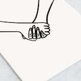 "I'm Here." - Single Greeting Cards in Ink by Erin Phipps - Close-Up