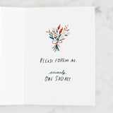 "Sadass" - Single Greeting Cards in Forest by Rebecca Daublin - Interior