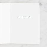 "It's Okay" - Single Greeting Cards in Navy by Carolyn Kach - Interior