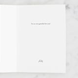 "Frankly" - Single Greeting Cards in Almond by Erica Krystek - Customizable Interior Example