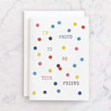 "I'm proud to be your friend" - Single Greeting Cards in Rainbow by Marie Mind the Gap - Front