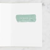 "Not Ok" - Single Greeting Cards in Ocean by Robert and Stella - Interior