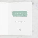 "Not Ok" - Single Greeting Cards in Ocean by Robert and Stella - Customizable Interior Example