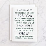 "to the ends of the earth" - Single Greeting Cards in Fern by Leanne Friedberg - Front