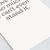 "can't stand it" - Single Greeting Cards in Graphite by JoAnn Jinks - Close-Up