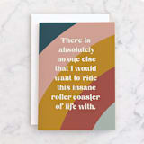 "rollercoaster" - Single Greeting Cards in Rainbow by Jessica Corliss - Front