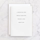 "Fill This Card" - Single Greeting Cards in Pearl by Up Up Creative - Front