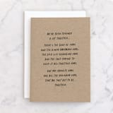 "All the days" - Single Greeting Cards in Kraft by Jessica Corliss - Front